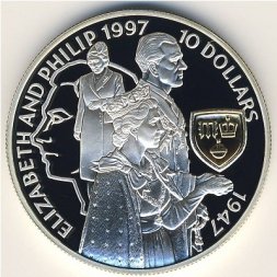 Соломоновы острова 10 долларов 1997 год