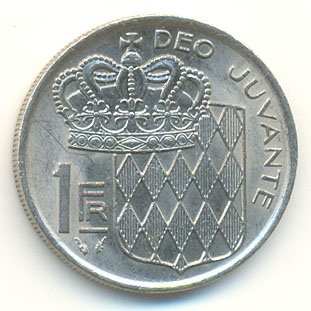 Монако 1 франк 1977 год