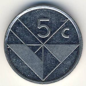 Аруба 5 центов 1988 год