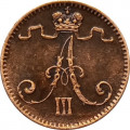 Финляндия 1 пенни 1888 год - Александр III - XF