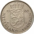 Нидерланды 1 гульден 1980 год - Коронация королевы Беатрикс