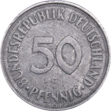 ФРГ 50 пфеннигов 1950 год (G)