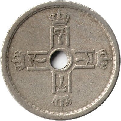 Норвегия 25 эре 1924 год - Король Хокон VII