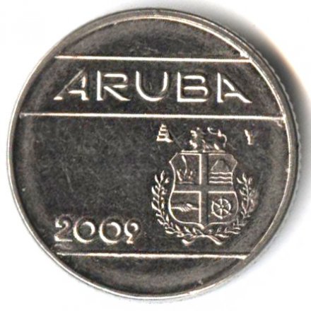 Аруба 10 центов 2009 год