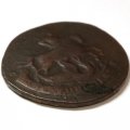 2 копейки 1788 год ММ (гурт надпись) Екатерина II (1762 - 1796) - перечекан - VF