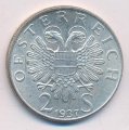 Австрия 2 шиллинга 1937 год - Церковь Святого Карла