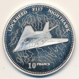 Конго 10 франков 2003 год