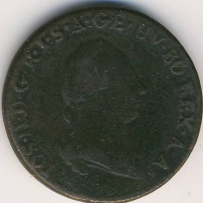 Австрия 1 крейцер 1782 год