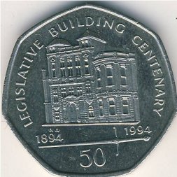 Остров Мэн 50 пенсов 1994 год