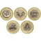 Набор из 5 монет Казахстан 100 тенге 2022 год - Сакский стиль