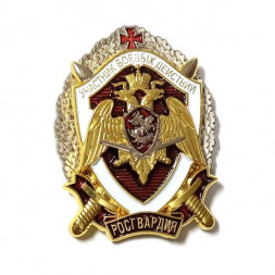 Знак Росгвардии "Участник боевых действий", с удостоверением