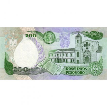 Колумбия 200 песо 1985 год - UNC