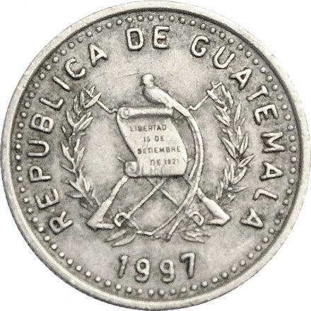 Гватемала 10 сентаво 1997 год