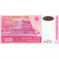 Малави 100 квач 2009 год - Джон Чилембве. Дом в столице Лилонгве UNC