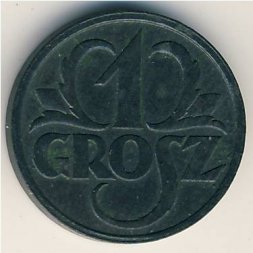 Польша 1 грош 1939 год
