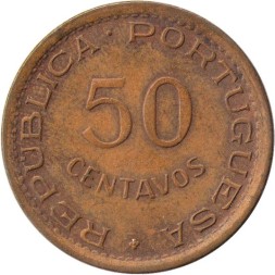 Мозамбик 50 сентаво 1973 год