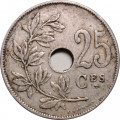Бельгия 25 сантимов 1922 год BELGIQUE