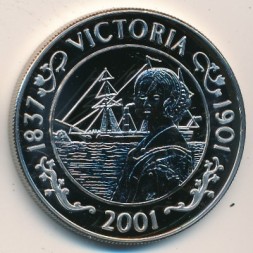 Остров Святой Елены 50 пенсов 2001 год