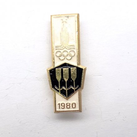 Значок. Олимпиада 1980 Гребля