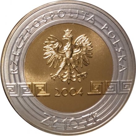 Польша 10 злотых 2004 год - Олимпийские Игры в Афинах. Дискобол