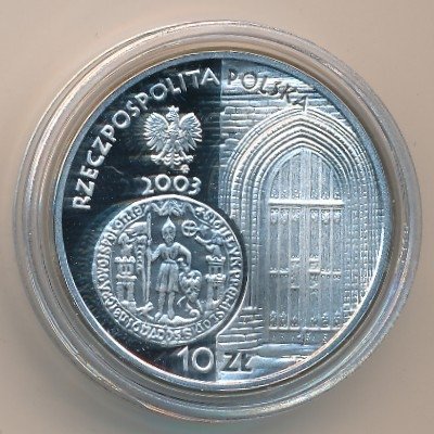 Польша 10 злотых 2003 год