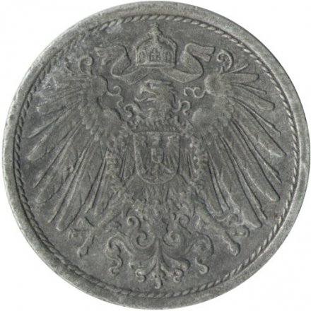 Германия 10 пфеннигов 1921 год (цинк, не магнитная)