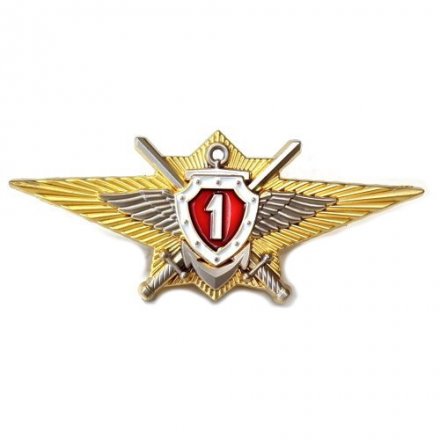 Знак Росгвардии &quot;Классная квалификация&quot; (специалист 1-го класса) для военнослужащих, проходящих военную службу по контракту, с удостоверением