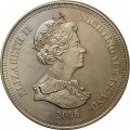 Тристан-да-Кунья (Найтингейл остров) 1 крона 2006 год - 80 лет со дня рождения Королевы Елизаветы II (бюст Королевы на реверсе)