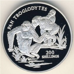 Танзания 200 шиллингов 1999 год