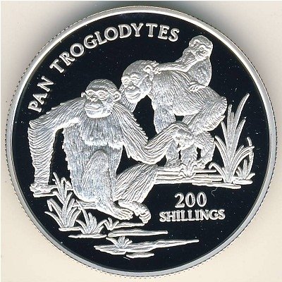 Танзания 200 шиллингов 1999 год