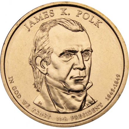 США 1 доллар 2009 год - Джеймс Нокс Полк (D)