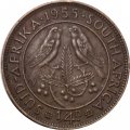 ЮАР 1/4 пенни 1955 год