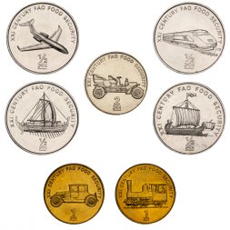 Набор из 7 монет Северная Корея 2002 - Памятная серия ФАО