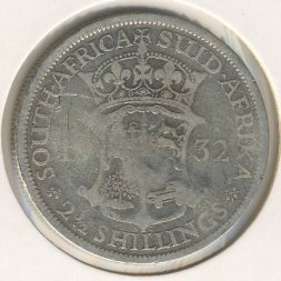 ЮАР 2 1/2 шиллинга 1932 год