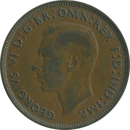 Великобритания 1 пенни 1946 год