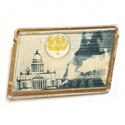 Значок Ленинград. Медный всадник. Летний сад (переливной) тип 2