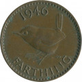 Великобритания 1 фартинг 1946 год - Крапивник