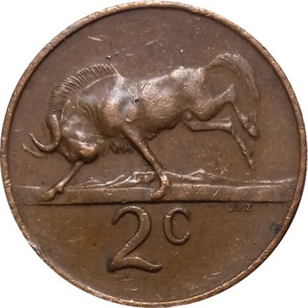 ЮАР 2 цента 1966 год (SOUTH AFRICA)