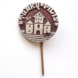 Значок-иголка Тракайский замок. Литовская ССР (тип 1)