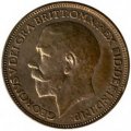 Великобритания 1 фартинг 1925 год - Король Георг V