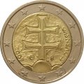 Словакия 2 евро 2009 год - Византийский крест
