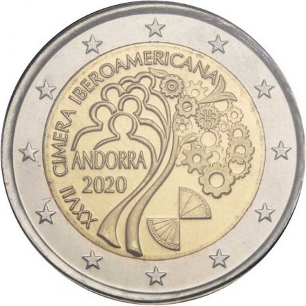 Андорра 2 евро 2020 год - XXVII Иберо-американский саммит в Андорре