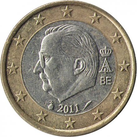 Бельгия 1 евро 2011 год