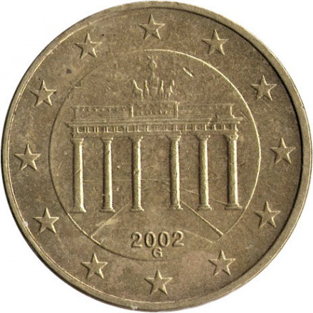 Германия 10 евроцентов 2002 год (G)