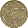 Германия 50 евроцентов 2002 год (F)