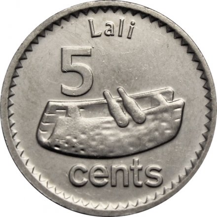 Фиджи 5 центов 2013 год - Рыба-кролик