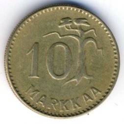 Финляндия 10 марок 1955 год