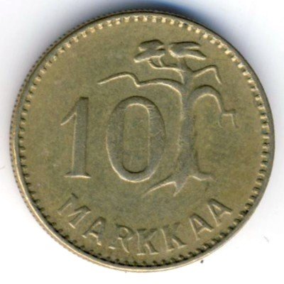Финляндия 10 марок 1955 год