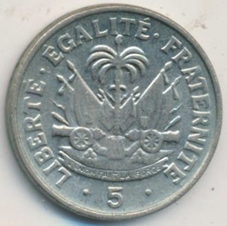 Гаити 5 сантимов 1958 год