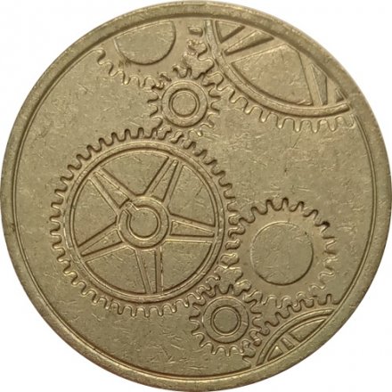 Игровой жетон казино Aladdin. Санкт-Петербург (серебряный)